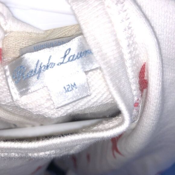 Kid's Ralph Lauren Red & Cream Star Print Dress - Picture 5 of 7